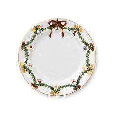 Royal Copenhagen Star Fluted Christmas Salad Plate