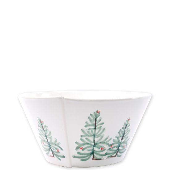 Vietri Lastra Holiday Medium Stacking Serving Bowl