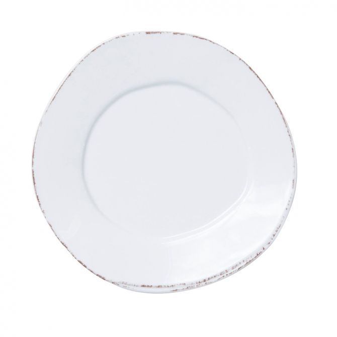 Vietri Melamine Lastra White Salad Plate