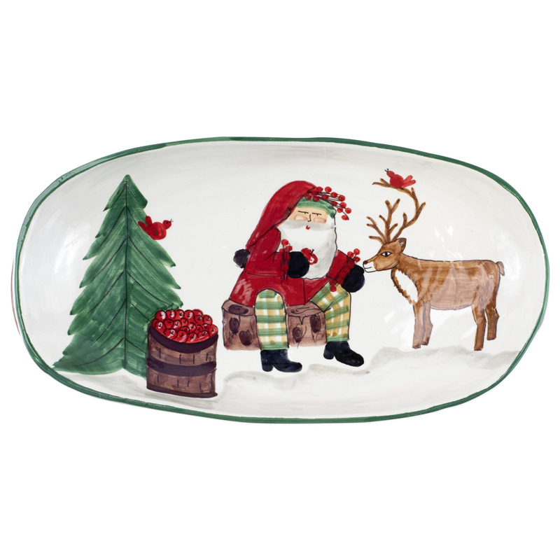 Vietri Old St. Nick Limited Edition Oval Bowl | Borsheims
