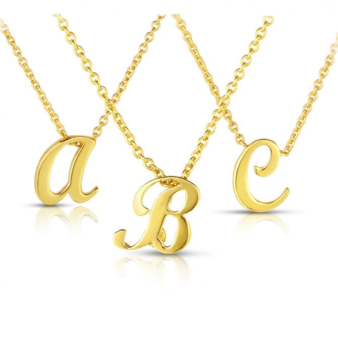 Elsa Peretti® Alphabet pendant in 18k rose gold. Letters A-Z