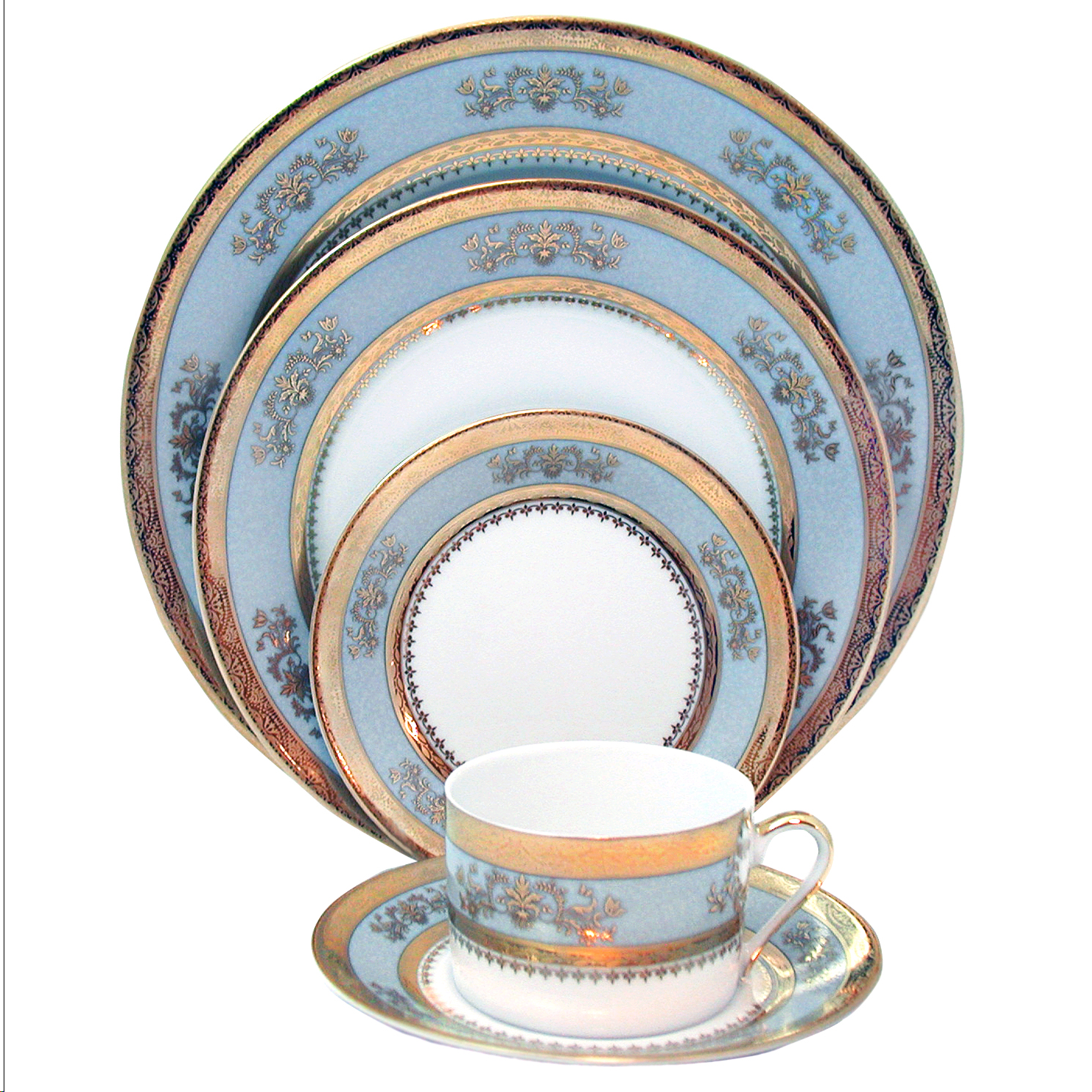 Philippe Deshoulieres Orsay Powder Blue Dinnerware | Borsheims