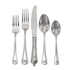 Juliska Berry and Thread Bright Satin Stainless 5 Piece Place Setting