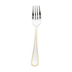 Ricci Ascot Gold Accent Stainless Salad Fork