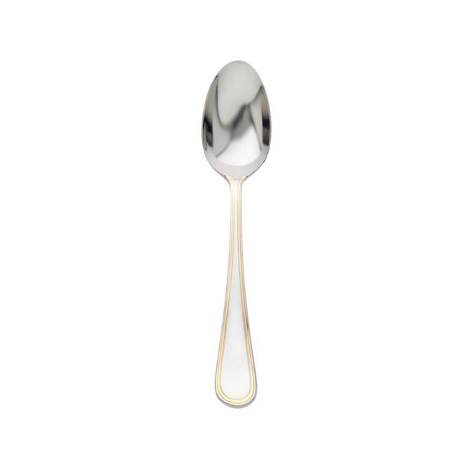 Ricci Ascot Gold Accent Stainless Tea Spoon