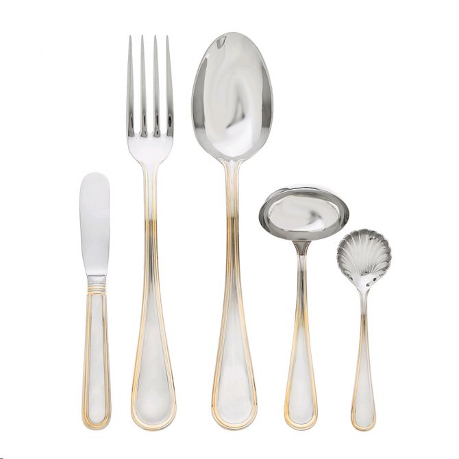 Ricci Ascot Gold Five Piece Hostess Set