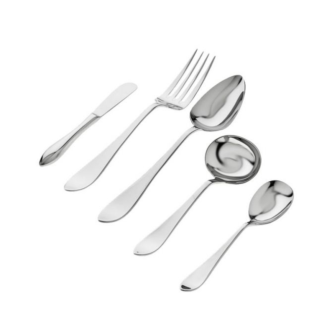 Ricci Contorno Stainless 5 Piece Hostess Set