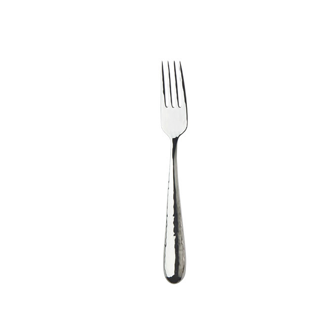 Ricci Florence Hammered Polished Stainless Salad Fork | 57004 | Borsheims