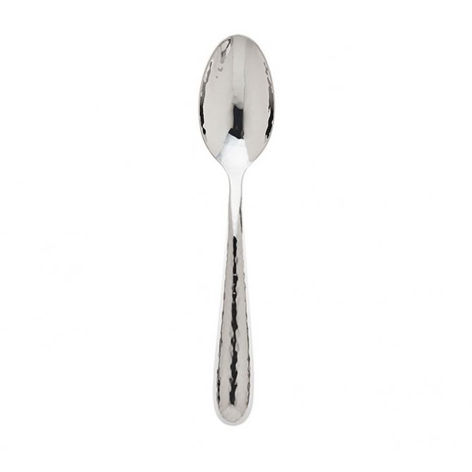 Ricci Florence Hammered Polished Stainless Serving Spoon