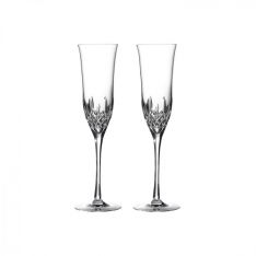 Waterford Lismore Essence Champagne Flute Pair